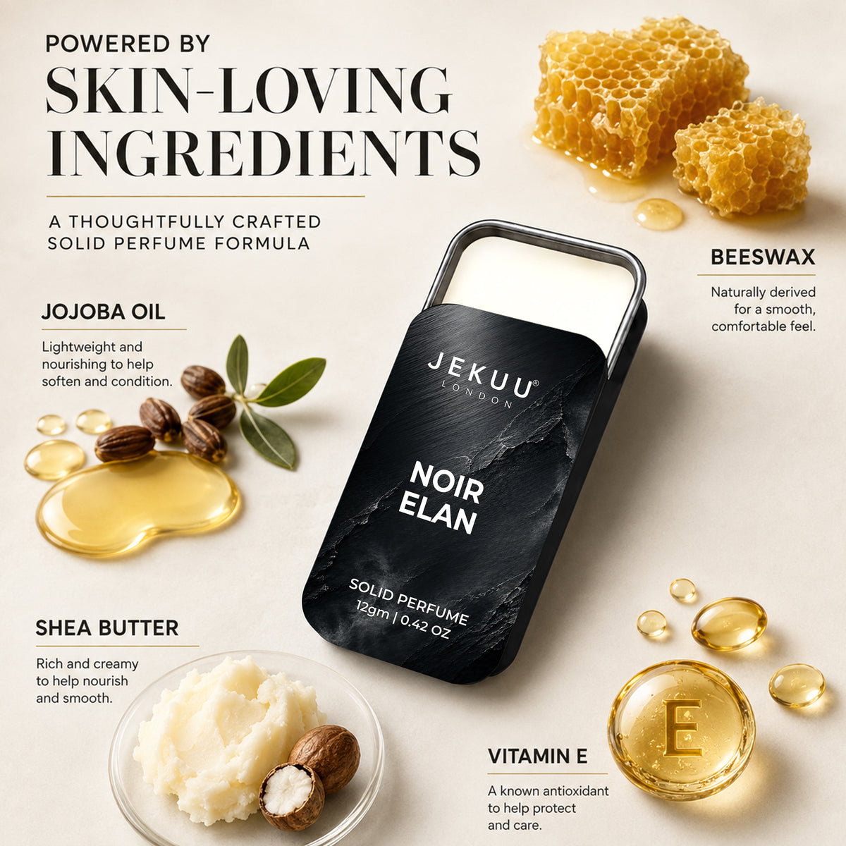 Noir Elan Solid Perfume,12g