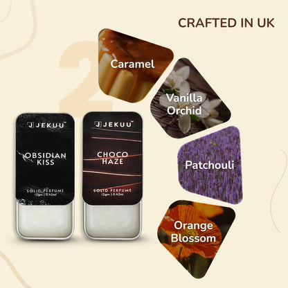 UK-crafted featuring caramel, vanilla orchid, patchouli, and orange blossom notes.