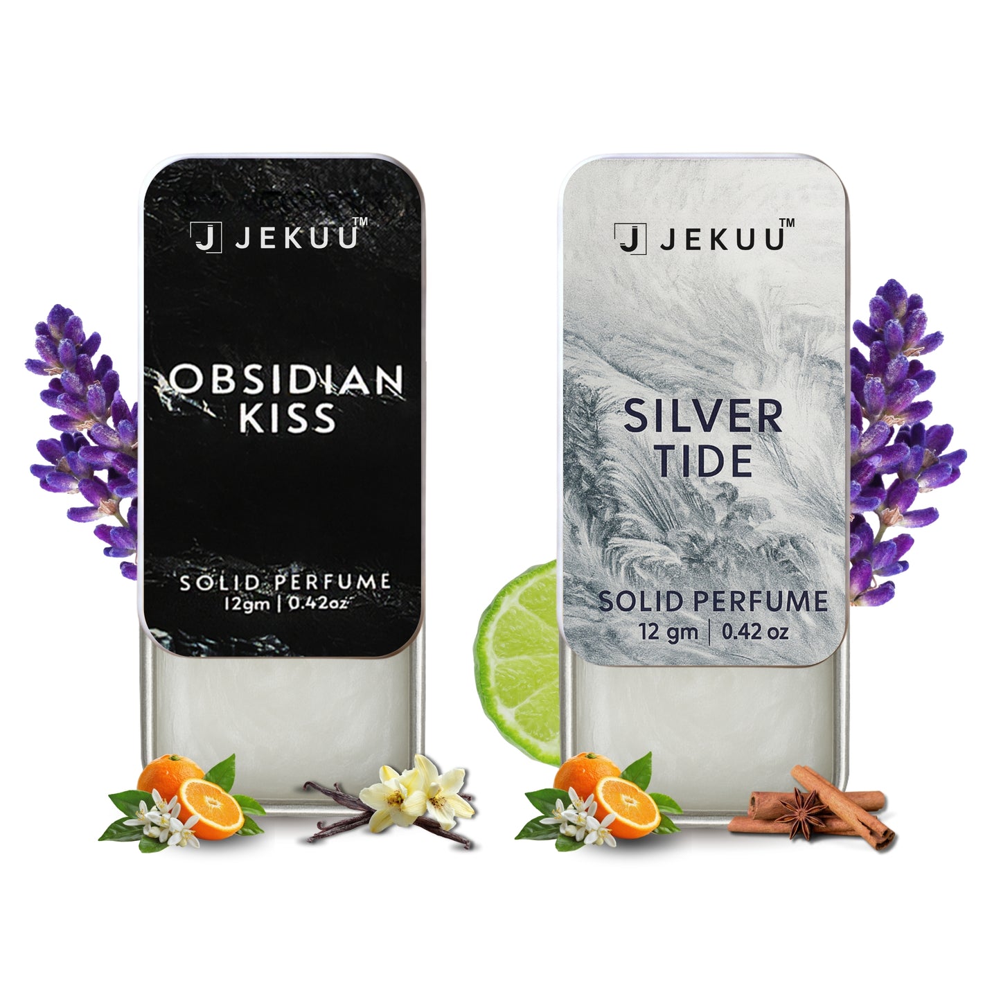 Dual Combo Solid Perfumes Silver Tide & Obsidian Kiss