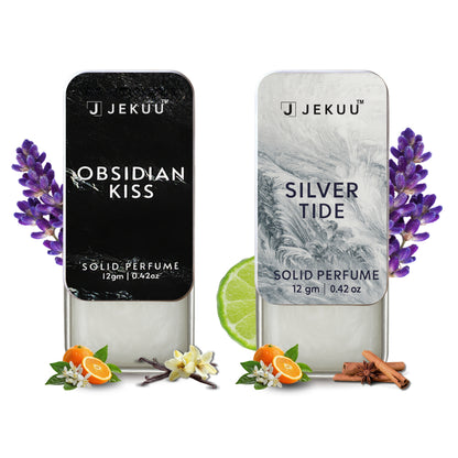 Dual Combo Solid Perfumes Silver Tide & Obsidian Kiss