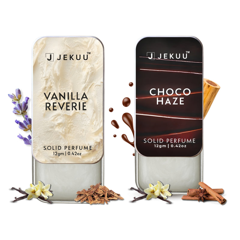 Dual Combo Vanilla Reverie and Choco Haze Solid Perfumes
