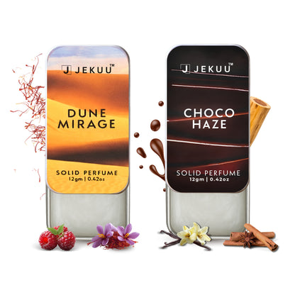 Dual Combo Dune Mirage and Choco Haze Solid Perfumes