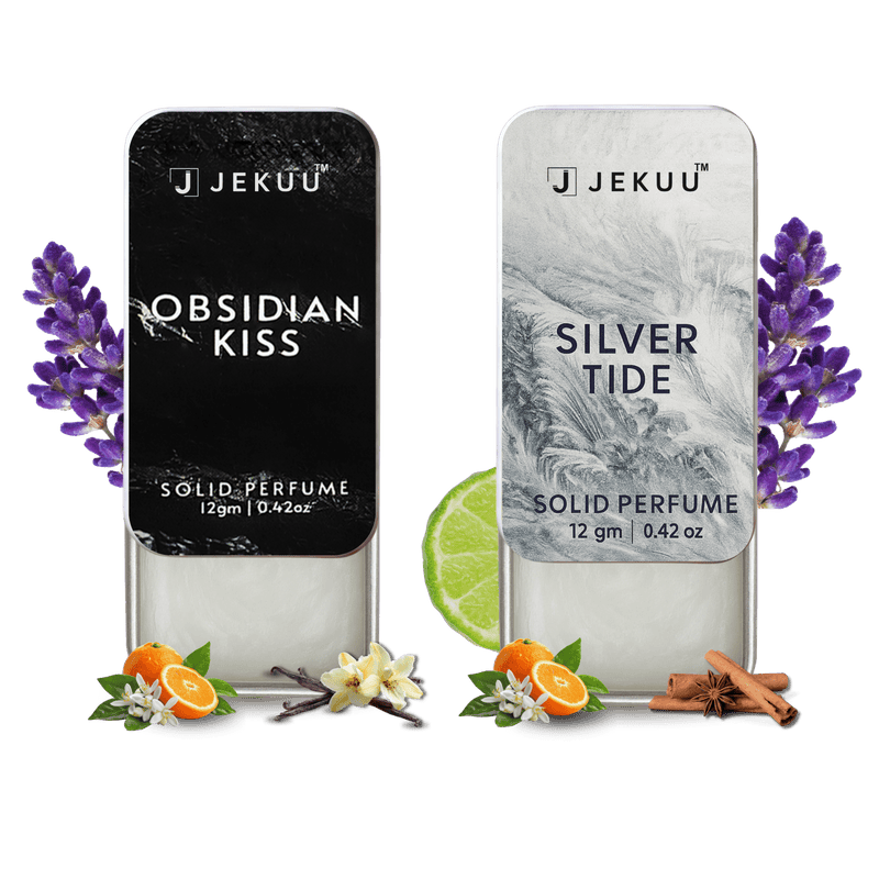 Dual Combo Silver Tide & Obsidian Kiss Solid Perfumes - JEKUU