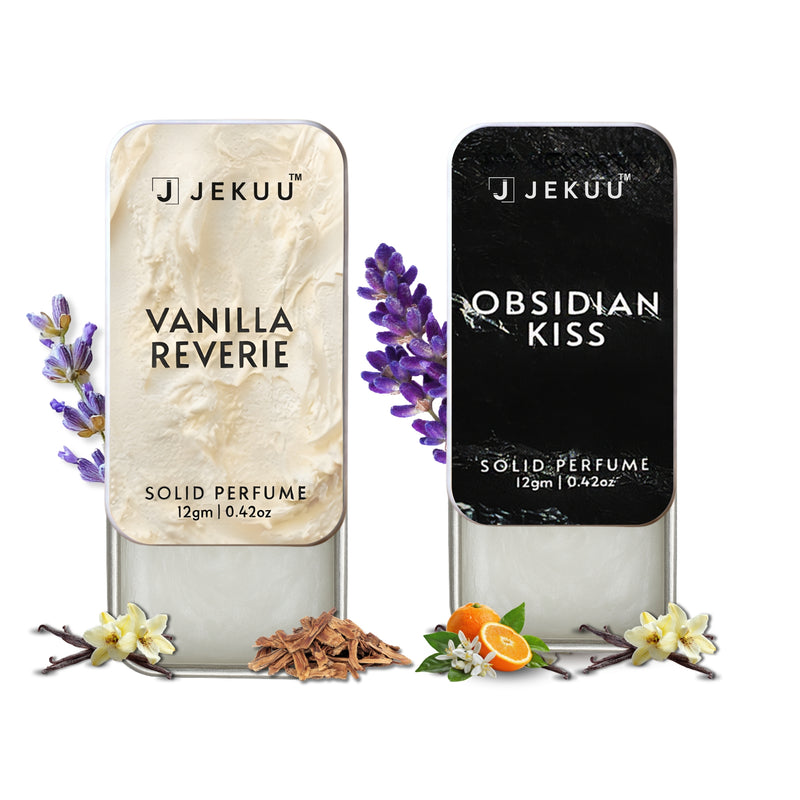Dual Combo Solid Perfumes | Obsidian Kiss & Vanilla Reverie