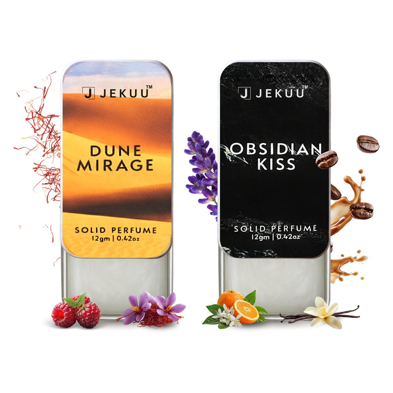 Dual Combo Obsidian Kiss and Dune Mirage Solid perfumes