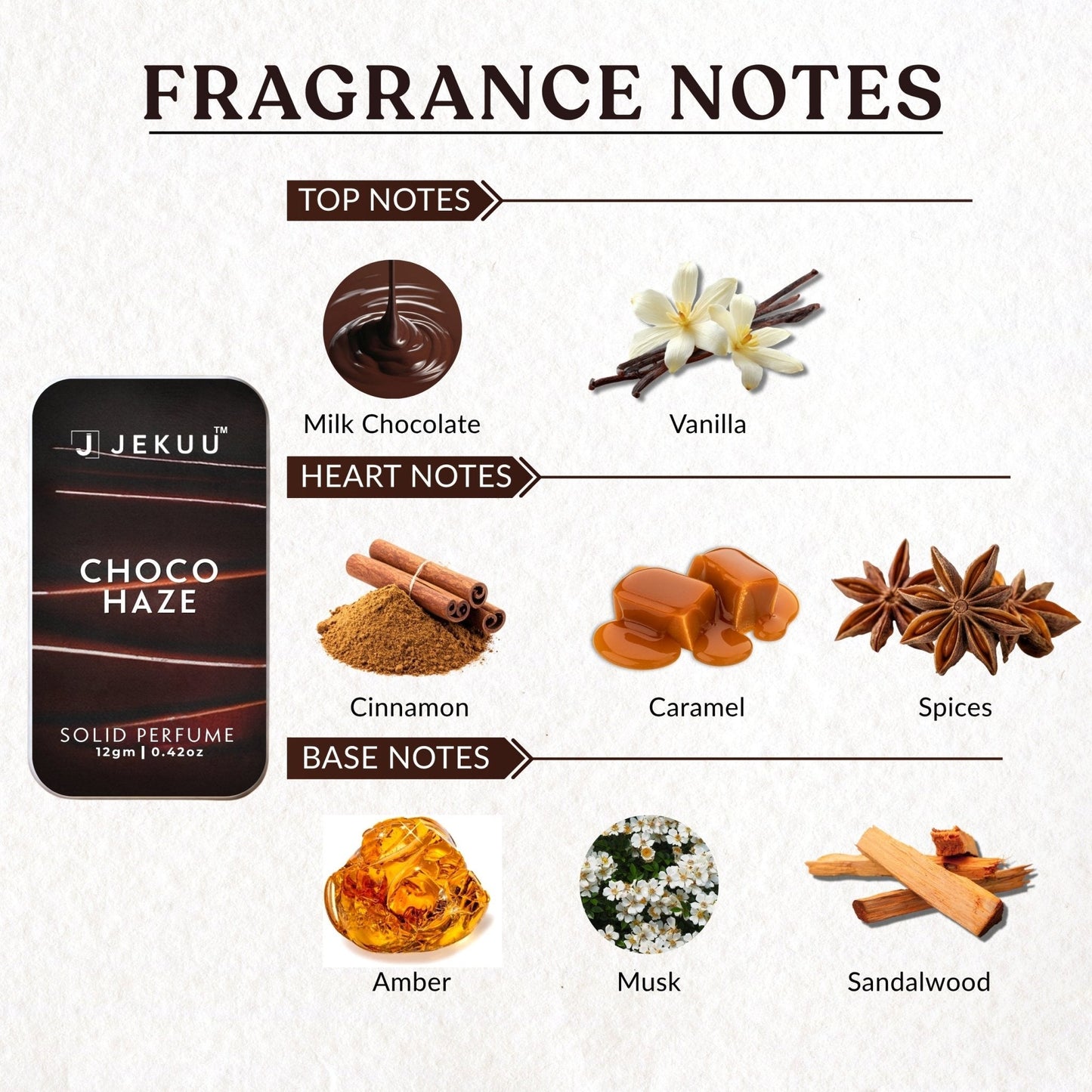 Choco Haze Solid perfume 12g - JEKUU