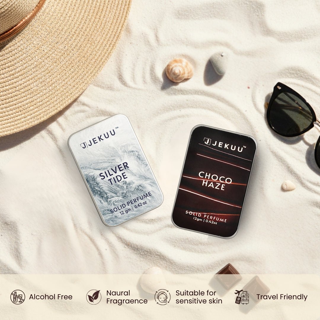 Alcohol-free, travel-friendly solid perfumes crafted with natural fragrances for sensitive skin.