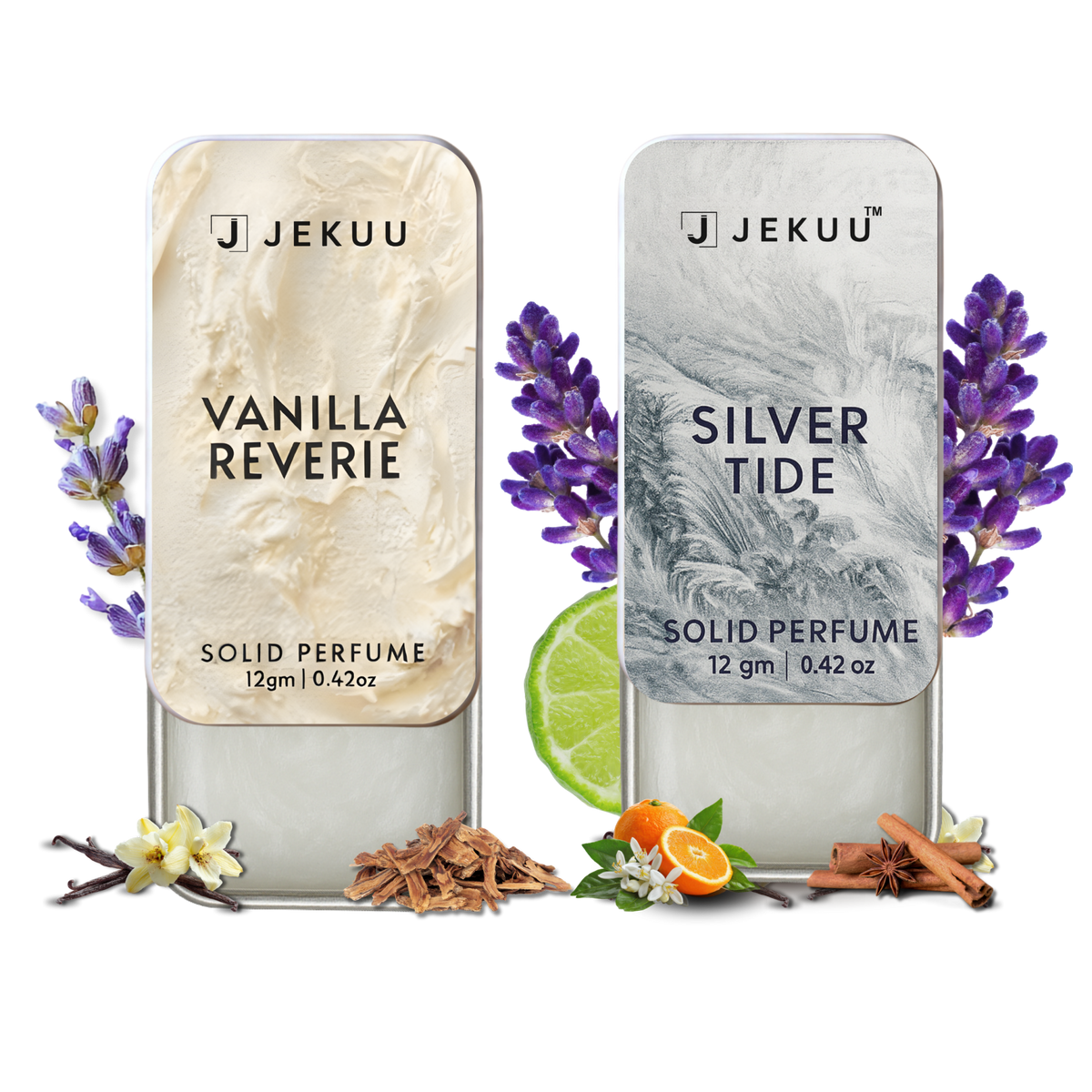 Dual Combo Silver Tide & Vanilla Reverie Solid Perfumes