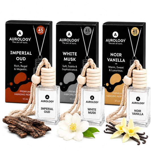 Noir Vanilla & Imperial Oud & White Musk Car Hanging Pack of 3 (36ml)