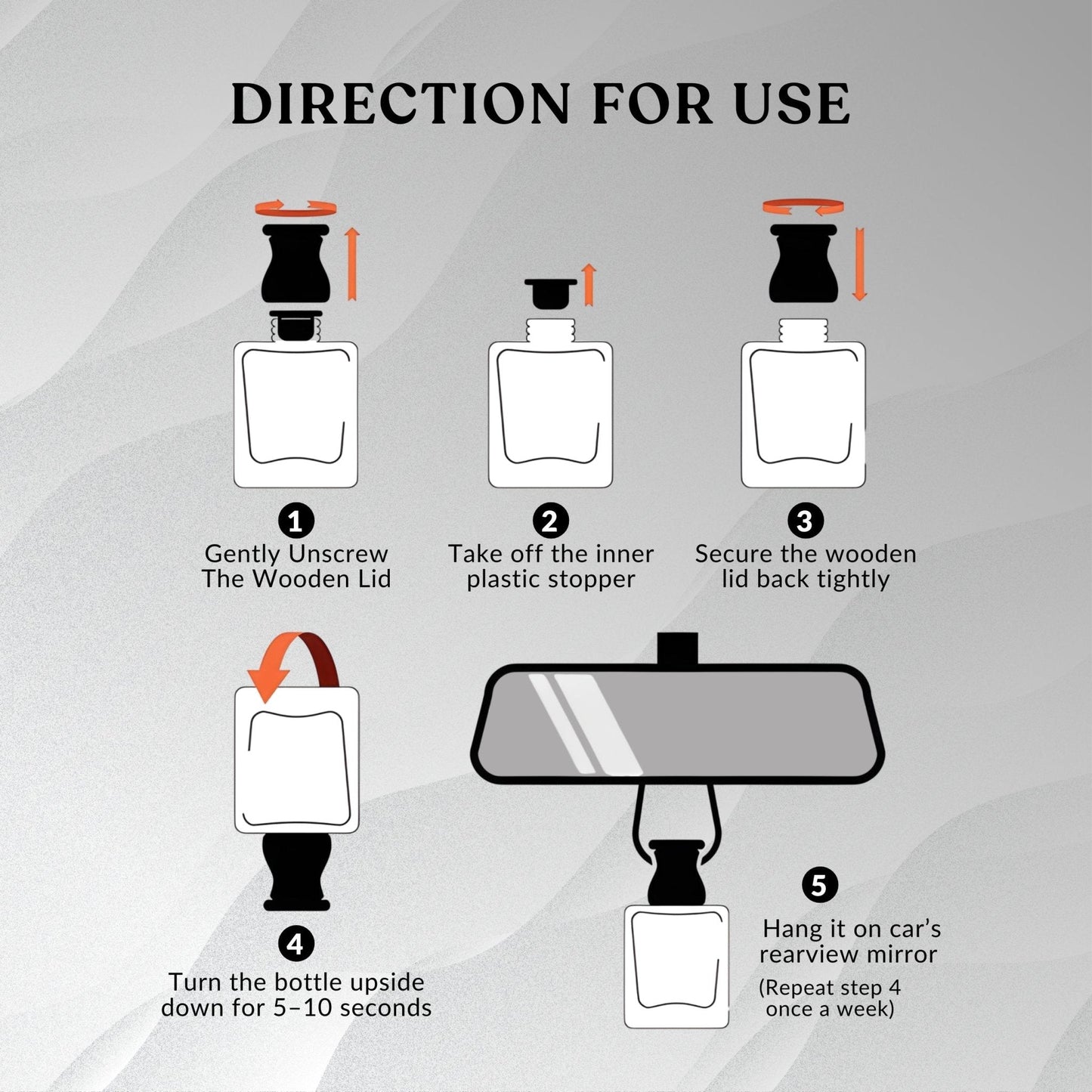 White Musk Car Hanging Perfume 12ml - JEKUU