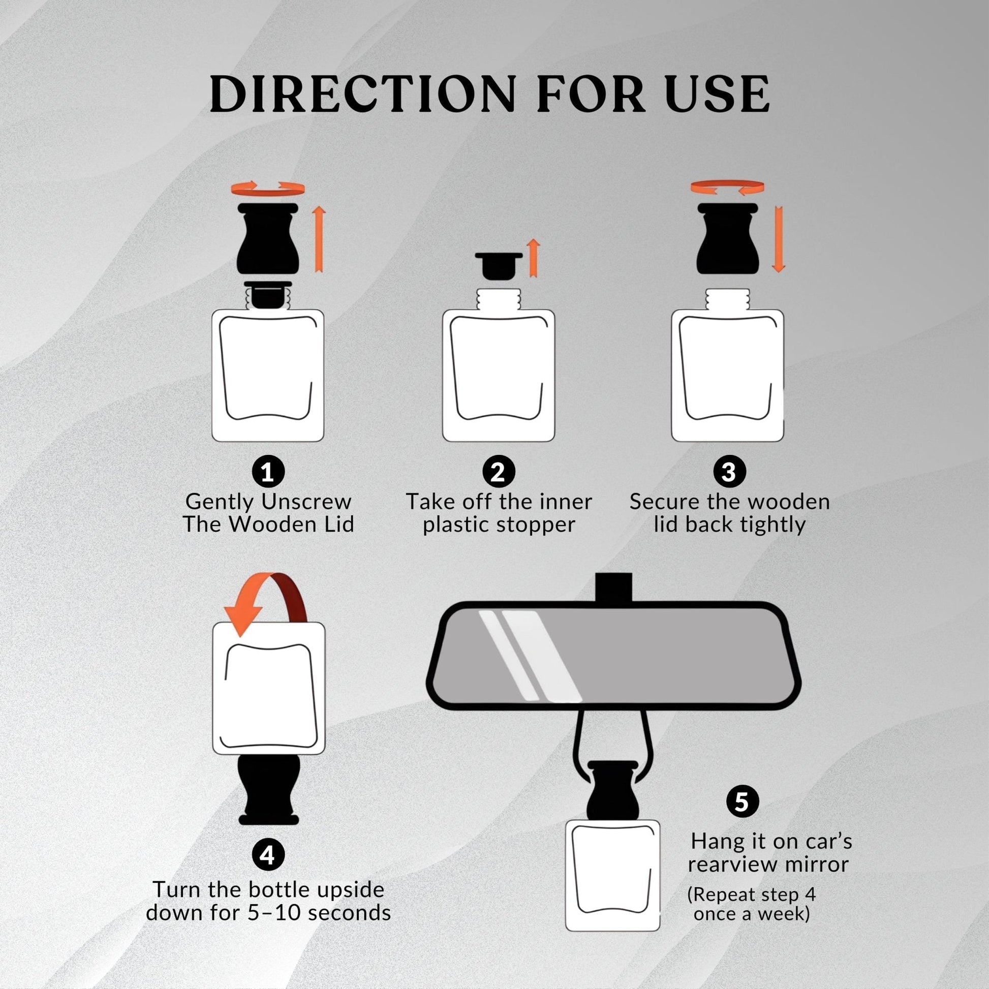 White Musk Car Hanging Perfume 12ml - JEKUU