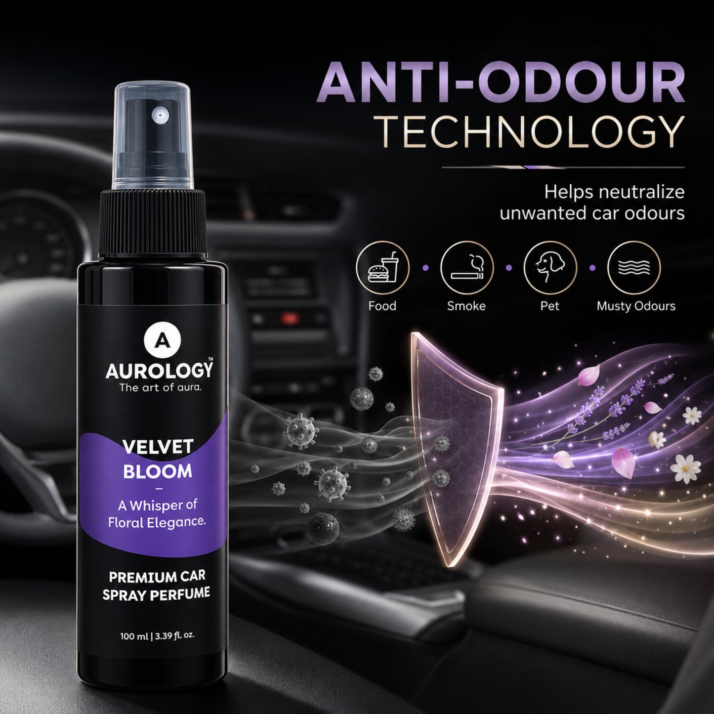 Velvet Bloom  Car Spray Perfume 100m