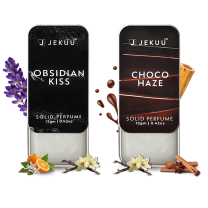 Dual Combo Obsidian Kiss & Choco Haze Solid Perfumes - JEKUU