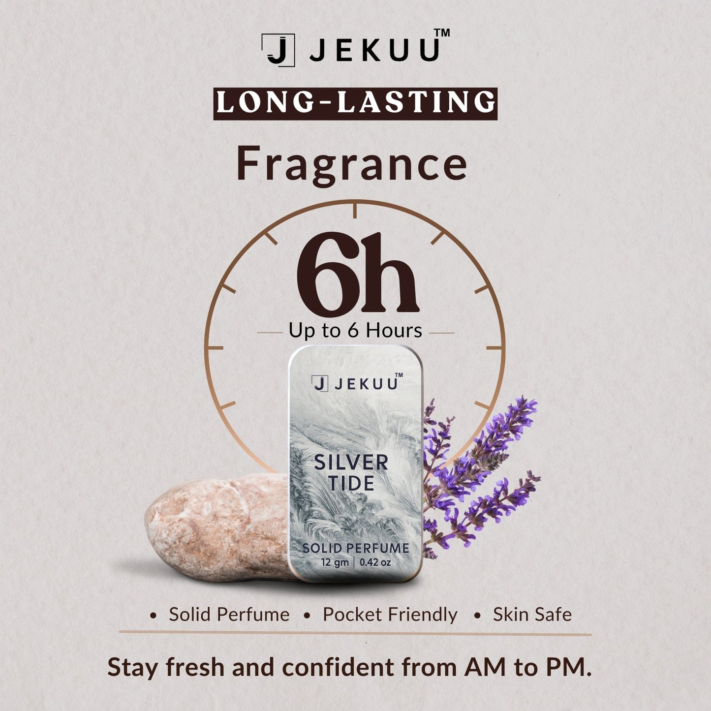 Silver Tide Solid Perfume 12g - JEKUU