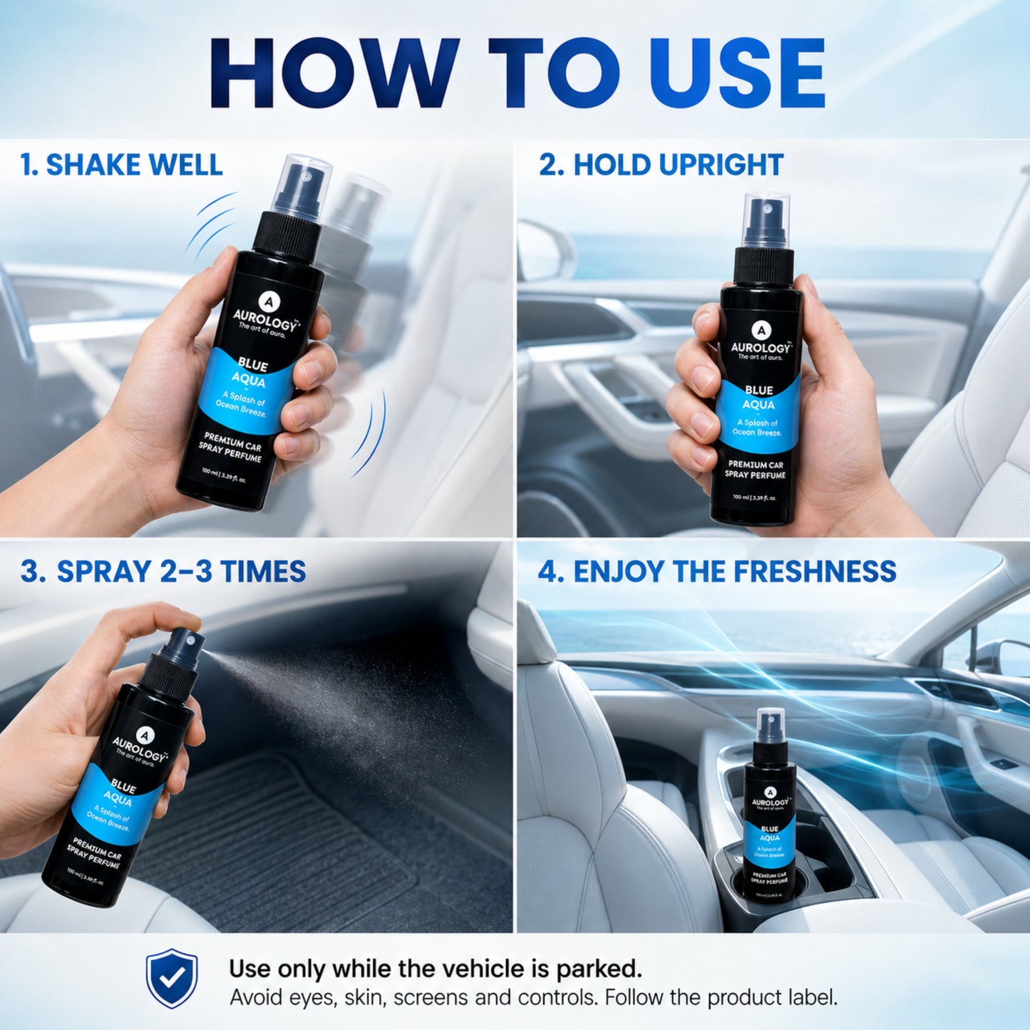 Blue Aqua Car Spray Perfume 100ml