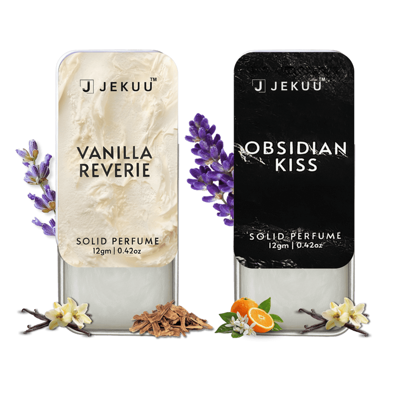 Dual Combo Obsidian Kiss & Vanilla Reverie Solid Perfumes - JEKUU