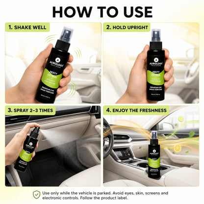 Zesty Citrus Car Spray Perfume 100ML