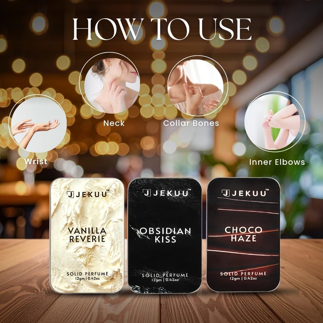 Easy-to-use luxury solid perfumes for an effortless, long-lasting fragrance.