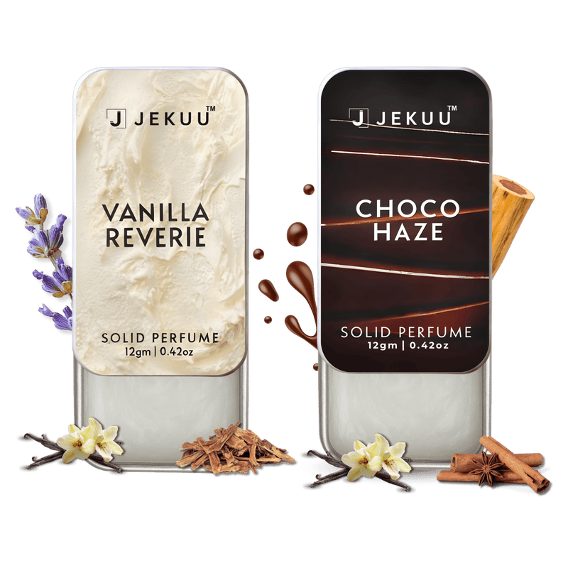 Dual Combo Vanilla Reverie and Choco Haze Solid Perfumes - JEKUU