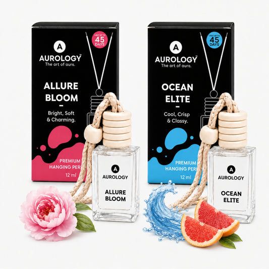 Allure Bloom & Ocean Elite  Car Hanging Pack of 2 (24ml)