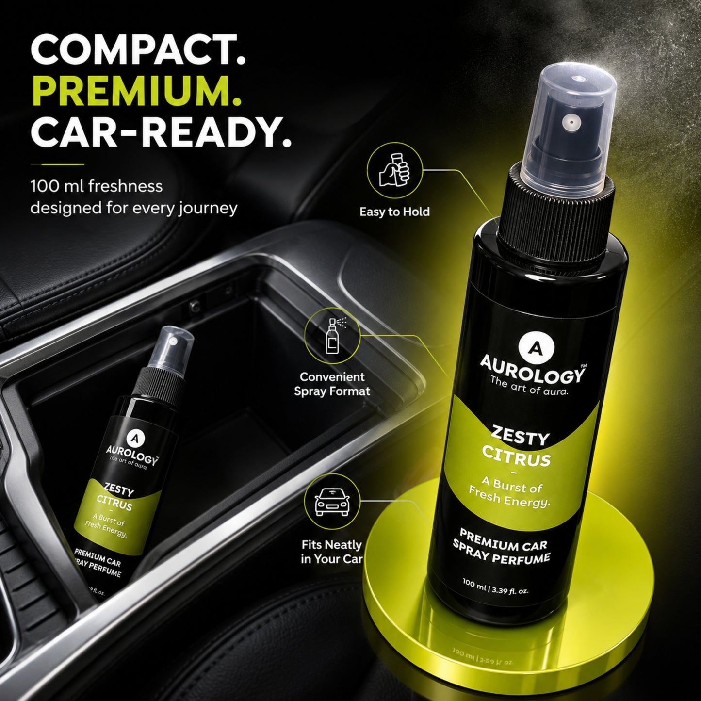 Zesty Citrus Car Spray Perfume 100ML
