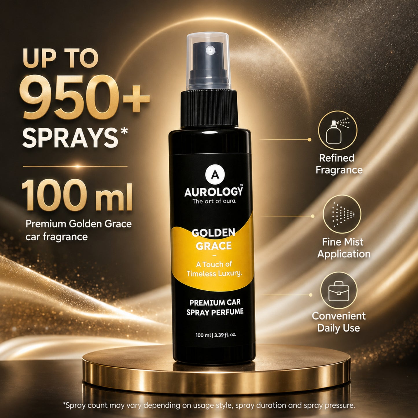 Golden Grace  Car Spray Perfume  100ML