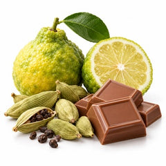 Cardamom, Calabrian Bergamot, Milk Chocolate
